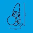 Kép 4/4 - Home KDC 28 ülő figura kerámia-plüss dekoráció, EVA gömb, 1 db LED