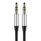 Kép 2/9 - Baseus Yiven AUX 3,5 mm mini jack audio kábel, 1,5 m (fekete-ezüst)