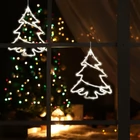Kép 2/3 - Home KID 502 B/WW fenyőfa ablakdísz, 35 db melegfehér LED, 3 funkció, kapcsolható