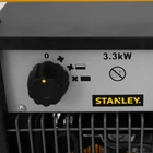 Kép 2/3 - Stanley ST-033-240-E hordozható elektromos ventilátoros ipari fűtőtest, 1650W/3300W, IPX4 védelem
