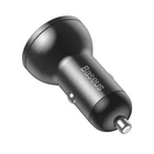 Kép 6/8 - Ładowarka samochodowa Baseus z wyświetlaczem, 2x USB, 4,8A, 24W (szara)