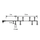 Kép 4/4 - Home LC 768/WW LED-es cluster fényfüzér 7,5 m / 768 db melegfehér LED, fekete vezeték, 8 fényprogram, távirányító, hálózati adapter, kül- és beltéri kivitel
