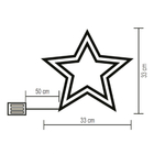 Kép 3/3 - Home KID 503 B/M csillag ablakdísz, 35 db színes LED, 3 funkció, kapcsolható