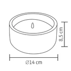 Kép 3/3 - Home CDL 14 LED-es kőmécses, valódi viasz, LED, ismétlődő időzítés, 8,5 cm magas