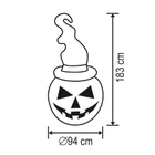 Kép 4/4 - Home KD 180 T felfújható halloween tök, 183 cm, belső LED projektorral, beépített ventilátor, kül- és beltéri