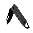 Kép 2/6 - True Utility Modern Keychain Knife, TU7060N, 4 cm rozsdamentes acél penge, multifunkcionális, eloxált alumínium markolat
