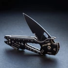 Kép 3/6 - True Utility Smartknife+, TU6869, 15 in 1, mágneses bitfej tartó, kábelcsupaszoló, homokfúvott rozsdamentes acél, 5,5 cm penge
