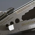 Kép 4/6 - True Utility Smartknife+, TU6869, 15 in 1, mágneses bitfej tartó, kábelcsupaszoló, homokfúvott rozsdamentes acél, 5,5 cm penge