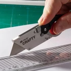 Kép 4/6 - True Utility Crafty, TU590, fekete titániumbevonatú nyél, cserélhető penge, összecsukható
