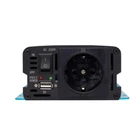 Kép 2/3 - SAL SAI 500TS tiszta szinuszos feszültségátalakító, 500 W, inverter, 2,1 A USB gyorstöltő, gyermekzár