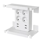 Kép 1/2 - Home NV 4 USB tálcás USB-s elosztó, 4 földelt aljzat, 4 USB aljzat össz 2,4A, elforgatható csatlakozódugó, max.3680W