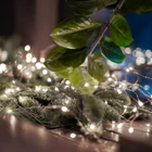 Kép 2/3 - Home ML 30/WH micro LED-es fényfüzér, 2,9 m / 30 db hidegfehér micro LED, állófényű, kapcsolható és időzíthető, átlátszó vezeték, elemes, beltéri kivitel