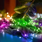 Kép 2/3 - Home ML 30/M micro LED-es fényfüzér, 2,9 m / 30 db színes micro LED, állófényű, kapcsolható és időzíthető, átlátszó vezeték, elemes, beltéri kivitel