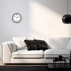 Kép 2/2 - Btech BH-100 falióra, 33 cm átmérő, fehér számlap, fekete keret, műanyag