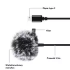 Kép 2/4 - Jack Puluz lavalier mikrofon PU425 csipesszel 1,5 m USB-C