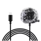 Kép 1/4 - Jack Puluz lavalier mikrofon PU425 csipesszel 1,5 m USB-C