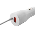 Kép 2/3 - CANYON CNE-CCA033W autós töltő, Lightning kábellel, 1db USB port, 12-24 V