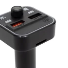 Kép 4/4 - SAL FMBT 18RGB autós kihangosító és töltő, 5 in 1, FM modulátor, dupla USB gyorstöltő, feszültségmérő, basszus-kiemelés gomb