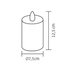Kép 3/3 - Home CDO 1 LED-es gyertya, melegfehér LED, műanyag, 3 funkció, kültéri, beltéri