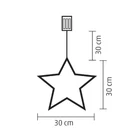Kép 3/3 - Home KID 115 csillag ablakdísz, 115 db microLED, kapcsoló, fém váz
