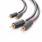 Kép 1/2 - UGREEN AV104 2RCA - 2RCA kábel, 1m (fekete)