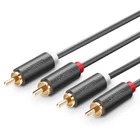 Kép 2/2 - UGREEN AV104 2RCA - 2RCA kábel, 1m (fekete)