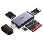 Kép 4/4 - UGREEN 4 az 1-ben USB adapter SD + microSD kártyaolvasó (ezüst)