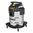 Kép 2/3 - DeWALT DXV25S száraz-nedves porszívó, rozsdamentes váz, 25 liter, 15 Kpa, 37,8 l/s, 8 tartozék, 1050 W