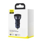 Kép 7/7 - Ładowarka samochodowa Baseus Particular Digital Display z wyświetlaczem, USB + USB-C, QC3.0+PD, 5A, 65W (szara)