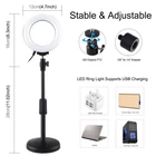 Kép 4/8 - Puluz PU391 Gyűrű alakú LED  lámpa állítható talppal