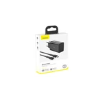 Kép 11/12 - USB-C PD Baseus Mini töltőkészlet, tápellátás 18W és USB-C - Lightning kábel 1m (fekete) 5db.