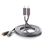 Kép 3/4 - UGREEN 2RCA - 2RCA kábel, 5m (fekete)