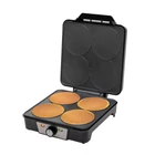 Kép 1/3 - Home HGOS4 ostyasütő és sajtos tallér sütő, 1200 W, rozsdamentes burkolat, jelzőfények, 160–235 °C