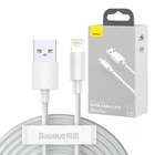 Kép 11/11 - Baseus Simple Wisdom USB-Lightning kábel, 2.4A, 1.5m, 2db (fehér)