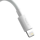 Kép 2/11 - Baseus Simple Wisdom USB-Lightning kábel, 2.4A, 1.5m, 2db (fehér)