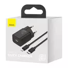 Kép 8/9 - Baseus Super Si Quick Charger 1C 20W fali töltő USB-C-Lightning 1m kábellel (fekete)