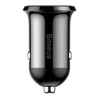 Kép 2/5 - Ładowarka samochodowa Baseus Grain Pro 2x USB 4.8A (czarna)