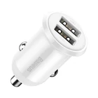 Kép 1/6 - Baseus Grain Pro 2x USB 4.8A autós töltő (fehér)