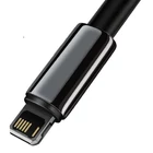 Kép 7/8 - Kabel USB do Lightning Baseus Tungsten Gold, 2.4A, 1m (czarny)