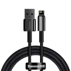 Kép 2/8 - Kabel USB do Lightning Baseus Tungsten Gold, 2.4A, 1m (czarny)