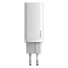 Kép 3/11 - Baseus GaN2 Lite fali töltő, USB + USB-C, 65 W, EU (fehér)