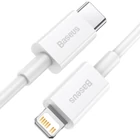 Kép 2/11 - Baseus Superior Series USB-C-Lightning kábel, 20 W, PD, 1 m (fehér)