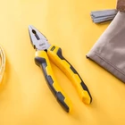 Kép 4/4 - Deli Tools EDL2008 kombinált fogó 8" (sárga)