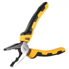 Kép 2/4 - Deli Tools EDL2008 kombinált fogó 8" (sárga)