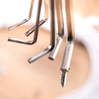 Kép 3/5 - Deli Tools EDL3080 imbuszkulcs készlet, 1,5-6 mm (ezüst)