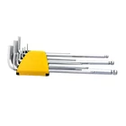 Kép 3/4 - Deli Tools EDL3090 imbuszkulcs készlet, 1,5-10 mm (ezüst)