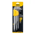 Kép 4/4 - Deli Tools EDL3090 imbuszkulcs készlet, 1,5-10 mm (ezüst)