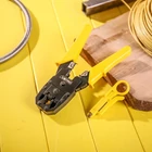 Kép 5/5 - Deli Tools EDL2468 Krimpelő fogó Ethernet csatlakozókhoz  4/6 / 8P, RJ45 / RJ14 / RJ12 / RJ9 (sárga)