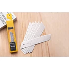 Kép 10/10 - Deli Tools EDL-DP05 tartalék penge sniccer késhez 25mm 10 db (ezüst)