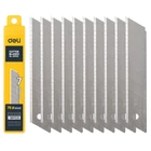 Kép 1/10 - Deli Tools EDL-DP05 tartalék penge sniccer késhez 25mm 10 db (ezüst)